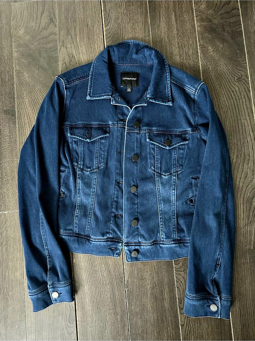 Liverpool Denim Jacket in Blue Size Small Like New